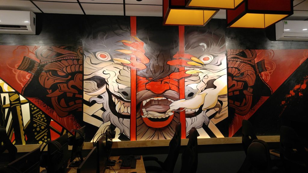 Mẫu vẽ tranh tường phòng game | 1