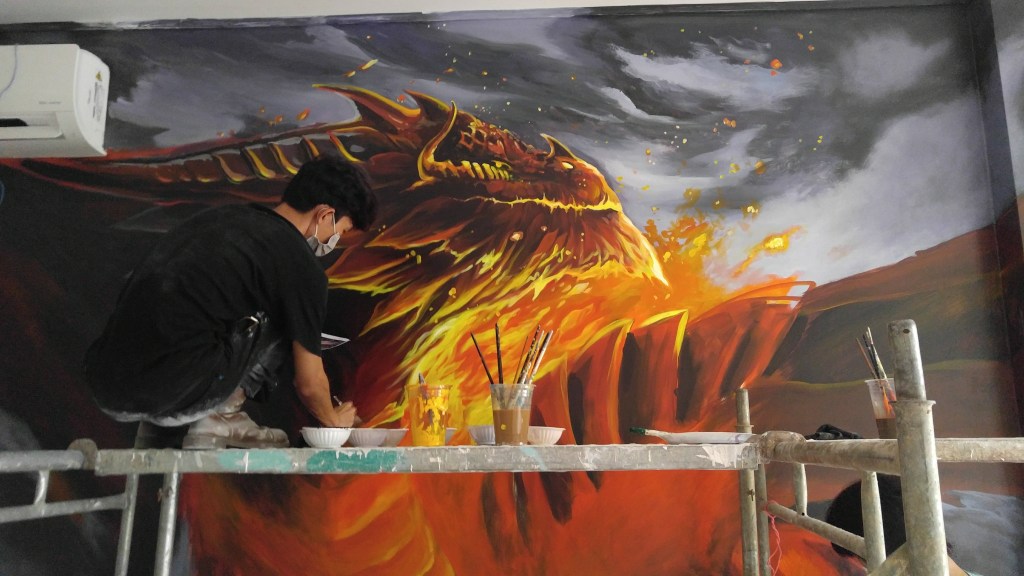 Mẫu vẽ tranh tường phòng game | 5