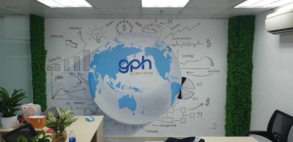 Dự án vẽ trang tường văn phòng tại PHAN CÔNG decor - 2