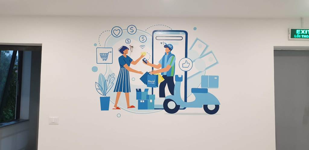 Dự án vẽ trang tường văn phòng tại PHAN CÔNG decor - 6