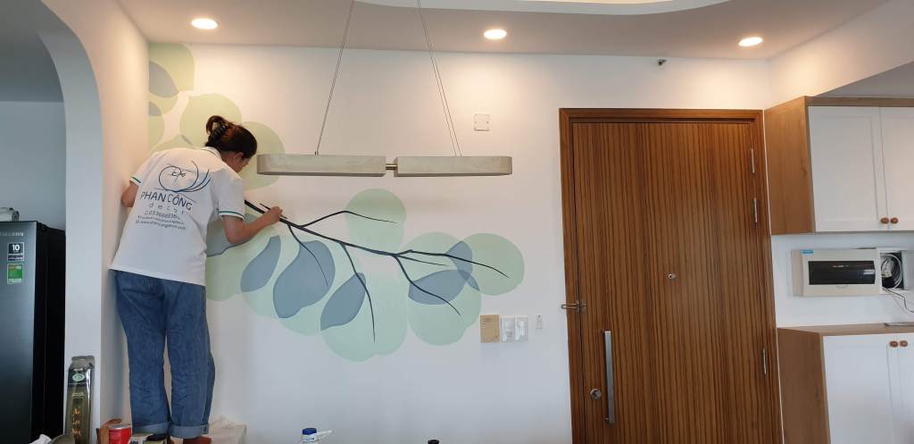 Màu sắc tranh tường trong phòng nhỏ