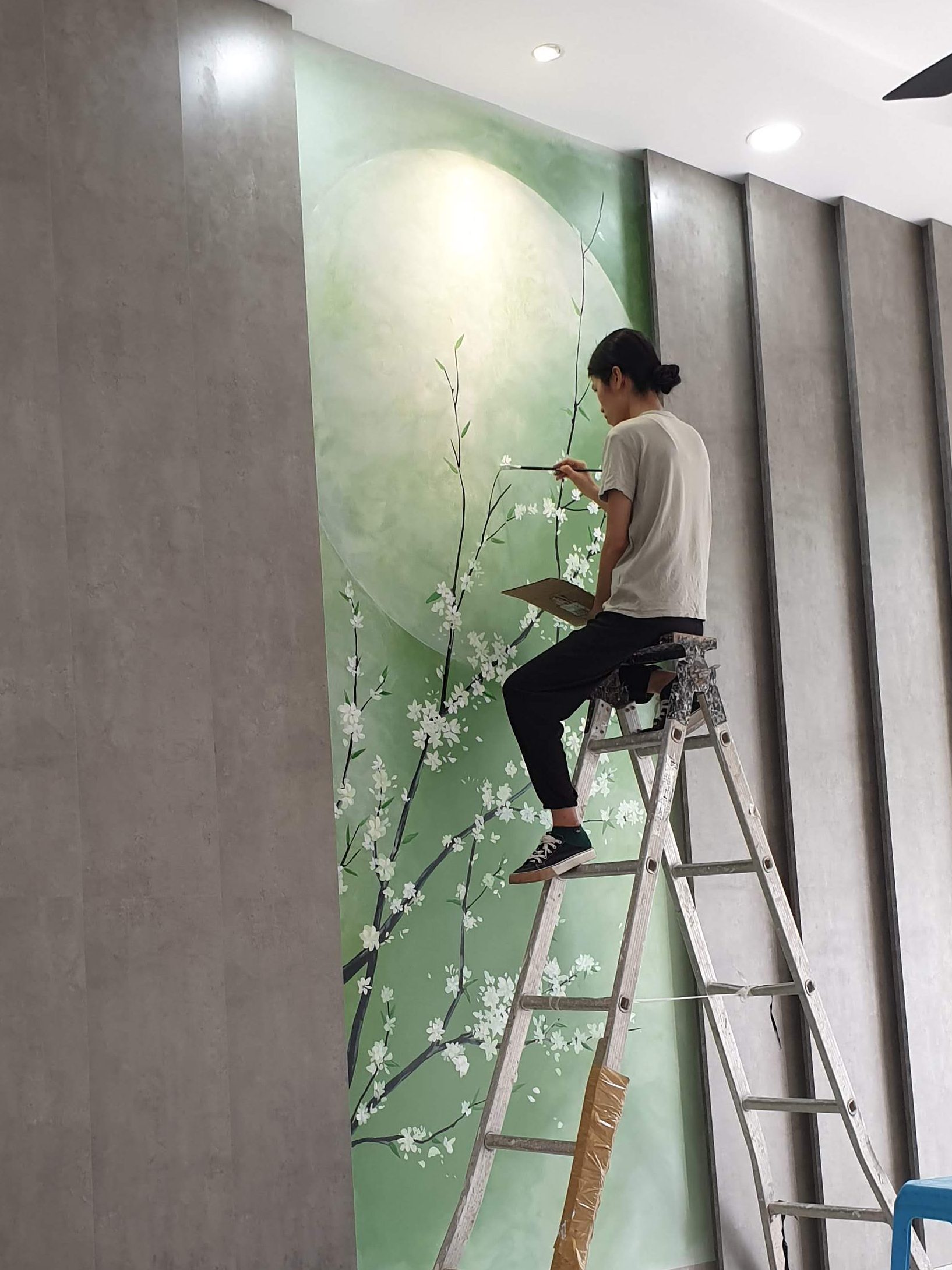 Tranh tường phong cảnh do PHAN CÔNG decor thực hiện