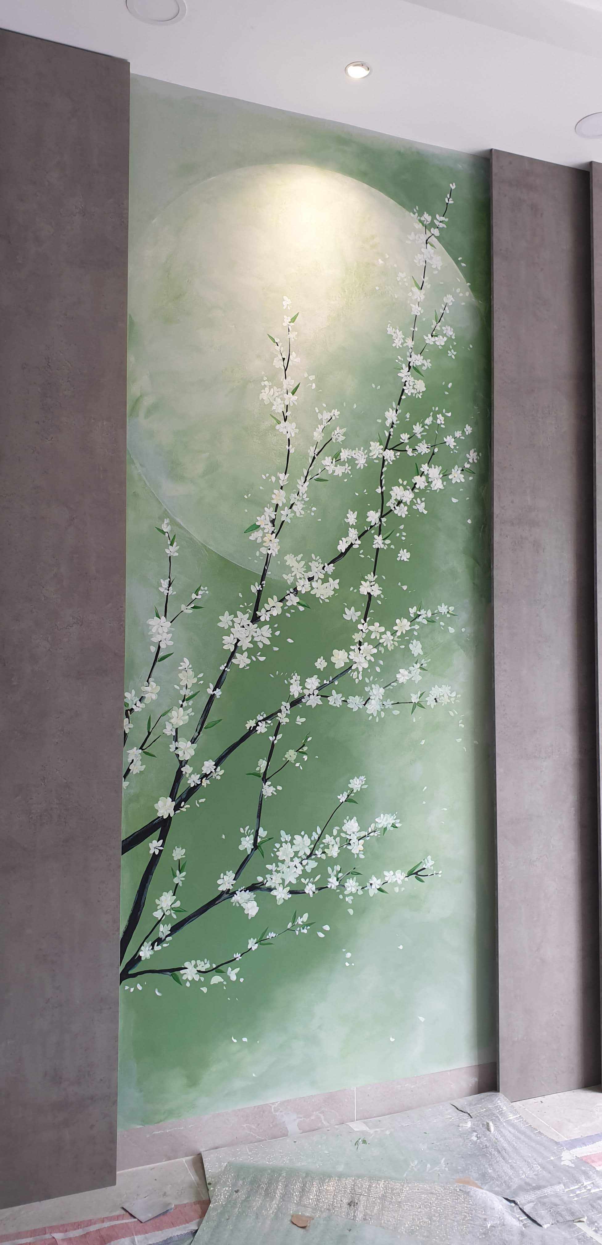 Tranh tường hợp màu mệnh Mộc tại PHAN CÔNG decor | Mẫu 2