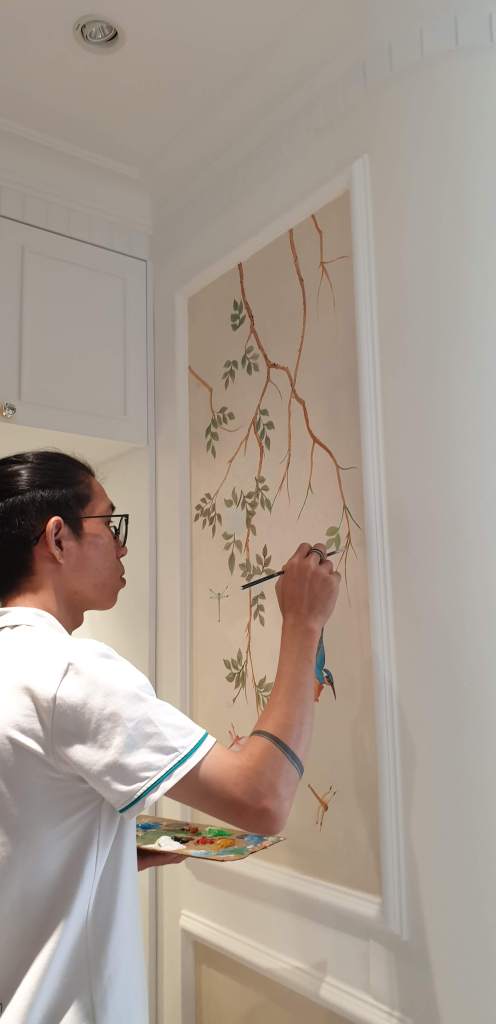 Mẫu vẽ tranh tường phòng tắm tại PHAN CÔNG decor | Mẫu 2