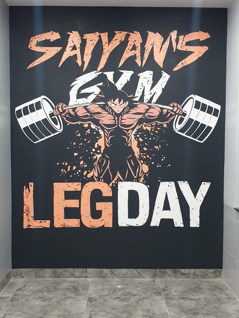 Dự án vẽ tranh tường phòng gym PHAN CÔNG decor đã thực hiện | Mẫu 1