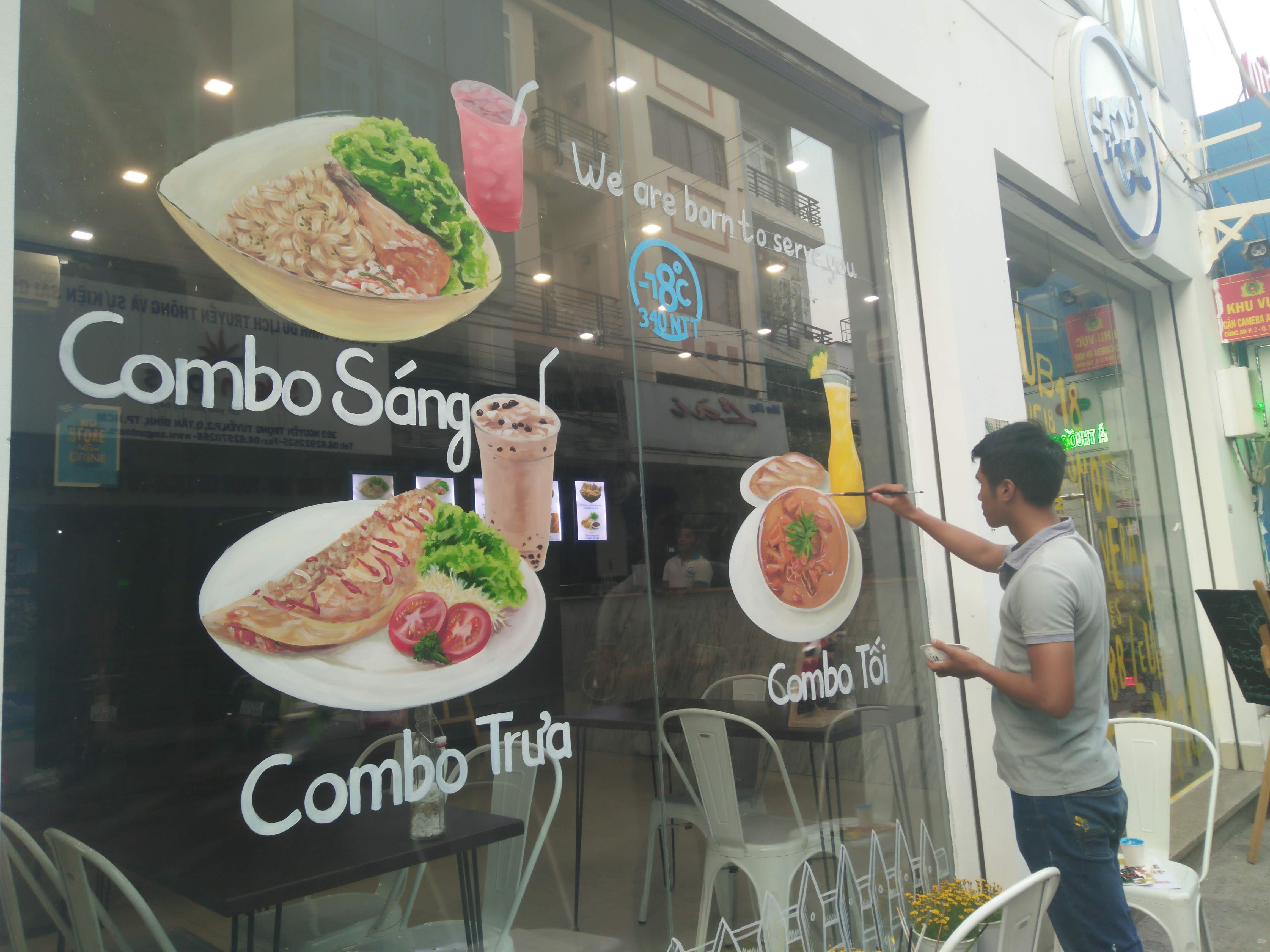 Tranh kính nghệ thuật do PHAN CÔNG decor thực hiện