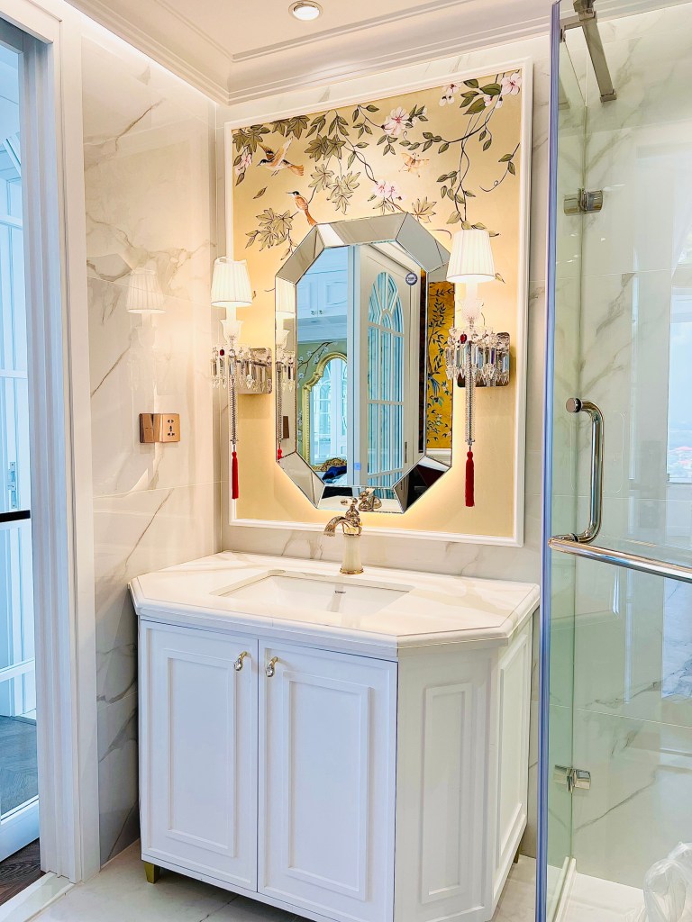 Mẫu vẽ tranh tường phòng tắm tại PHAN CÔNG decor | Mẫu 1