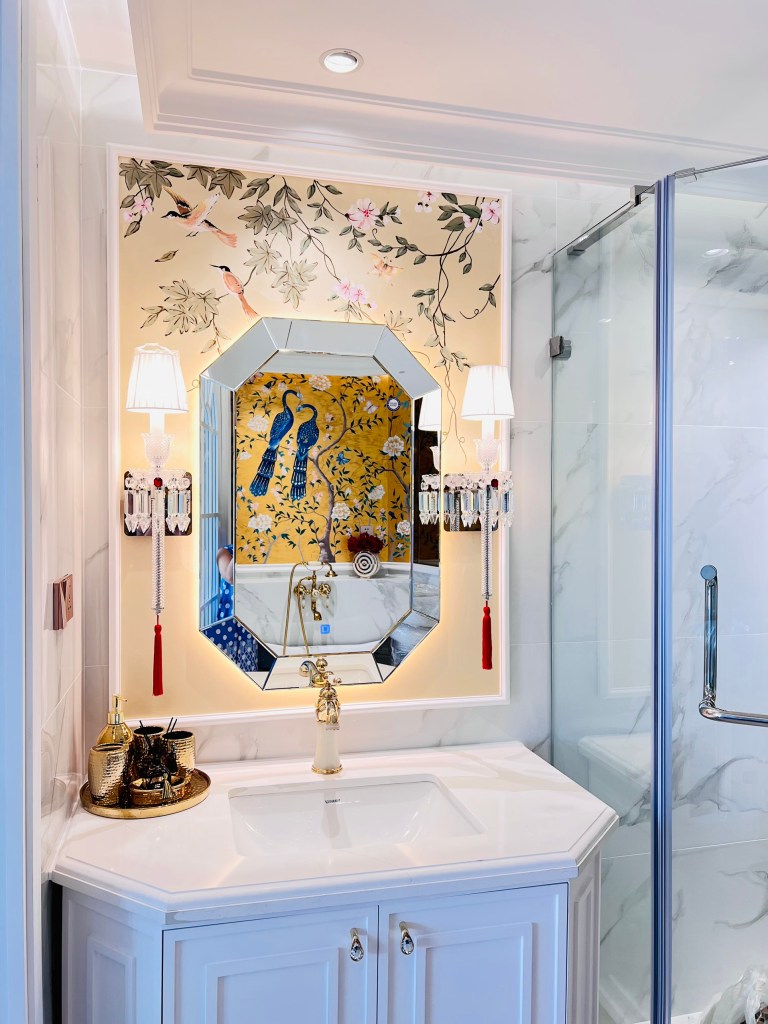 Mẫu vẽ tranh tường phòng tắm tại PHAN CÔNG decor | Mẫu 3