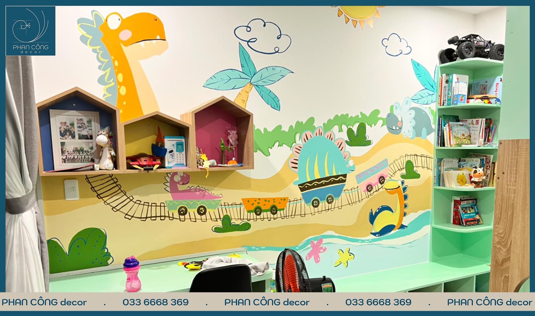 Mẫu 2 | Vẽ tranh tường cho phòng em bé