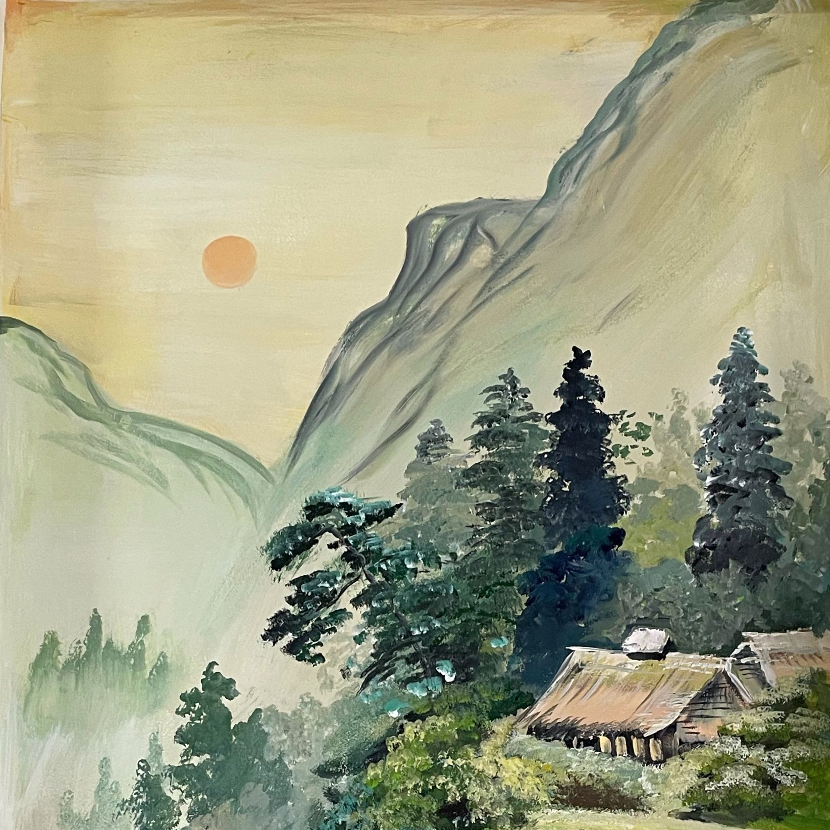 Tranh tường phong cảnh do PHAN CÔNG deocr