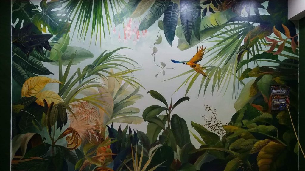 Xu hướng tranh tường thiên nhiên trong thiết kế&nbsp;2025