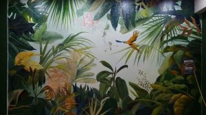 Tranh tường tropical do PHAN CÔNG decor thực hiện