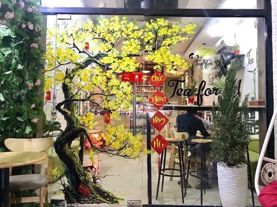 Mẫu tranh trang trí kính Tết đã thực hiện tại PHAN CÔNG decor | Mẫu 2