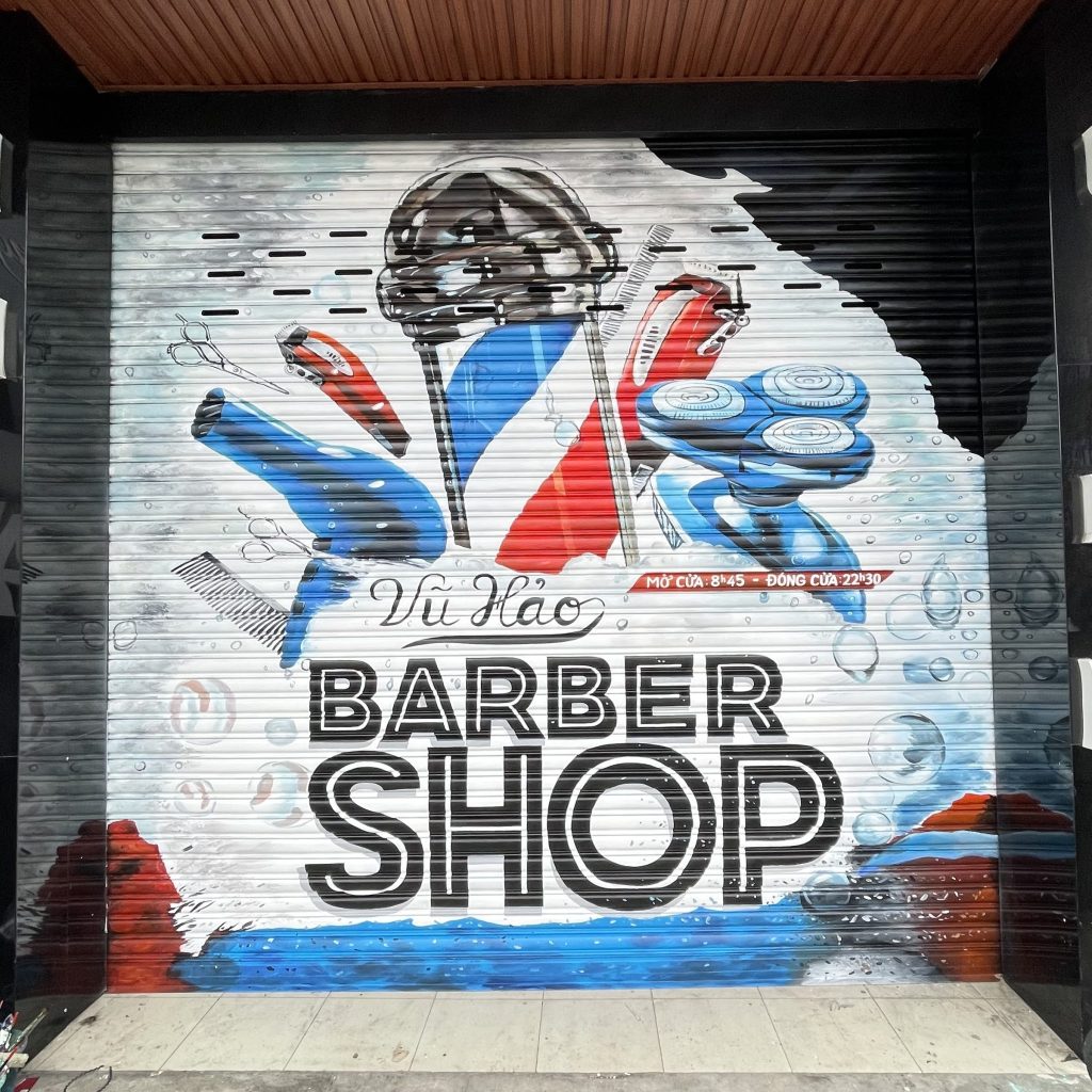 Mẫu vẽ tranh cửa cuốn tại PHAN CÔNG decor | Mẫu 2