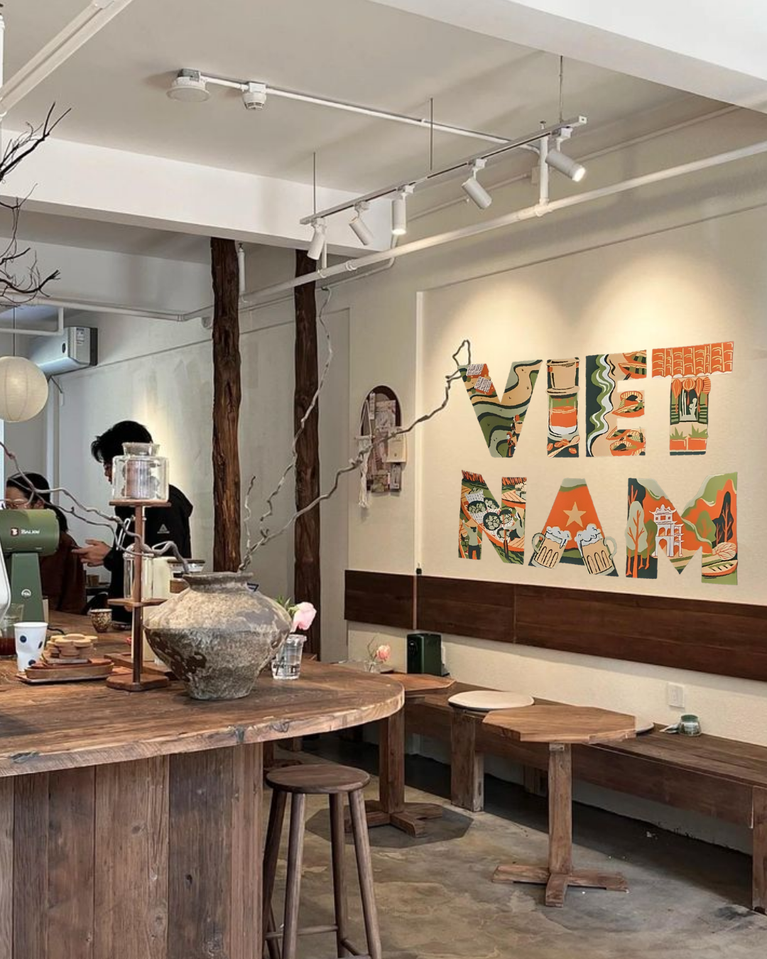 Mẫu vẽ tranh tường quán trà sữa thu hút khách hàng