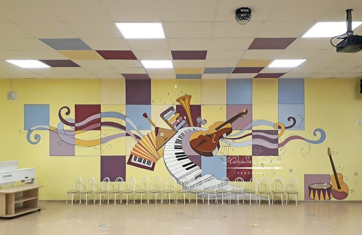 Mẫu vẽ tranh tường trường học | trường phổ thông - 4