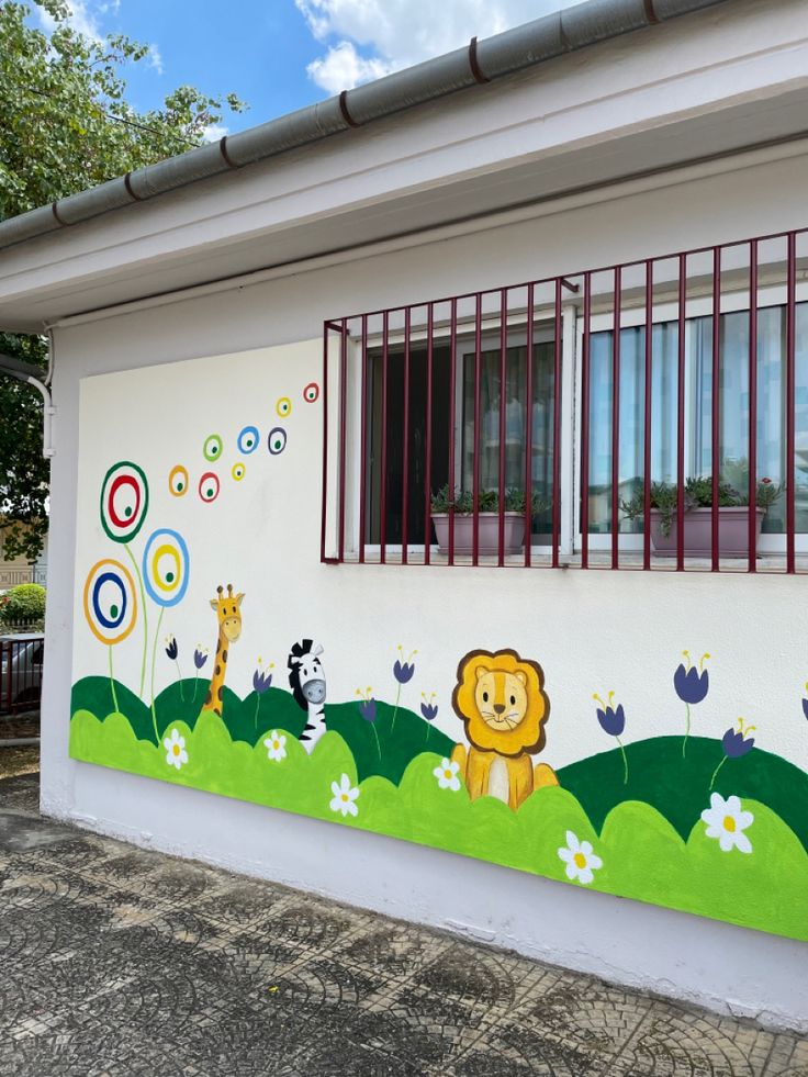 Mẫu vẽ tranh tường trường mầm non - 5