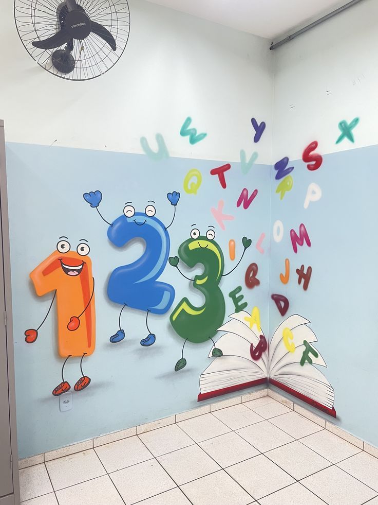 Mẫu vẽ tranh tường trường mầm non - 2