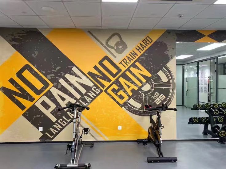  Mẫu vẽ tranh tường phòng Gym kết hợp slogan truyền động lực - 3
