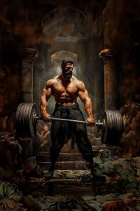 Mẫu vẽ tranh tường phòng Gym phong cách chân thực – 3D - 2