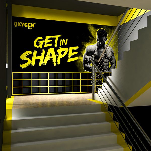  Mẫu vẽ tranh tường phòng Gym kết hợp slogan truyền động lực - 2
