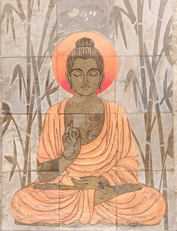 Mẫu vẽ tranh tường nhà hàng | Mẫu tranh cho nhà hàng chay 1