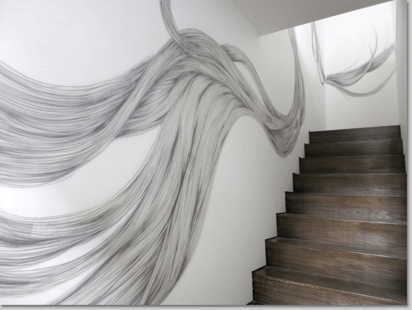 Mẫu vẽ tranh tường cho spa tại khu vực cầu thang tại PHAN CÔNG decor | Mẫu 2