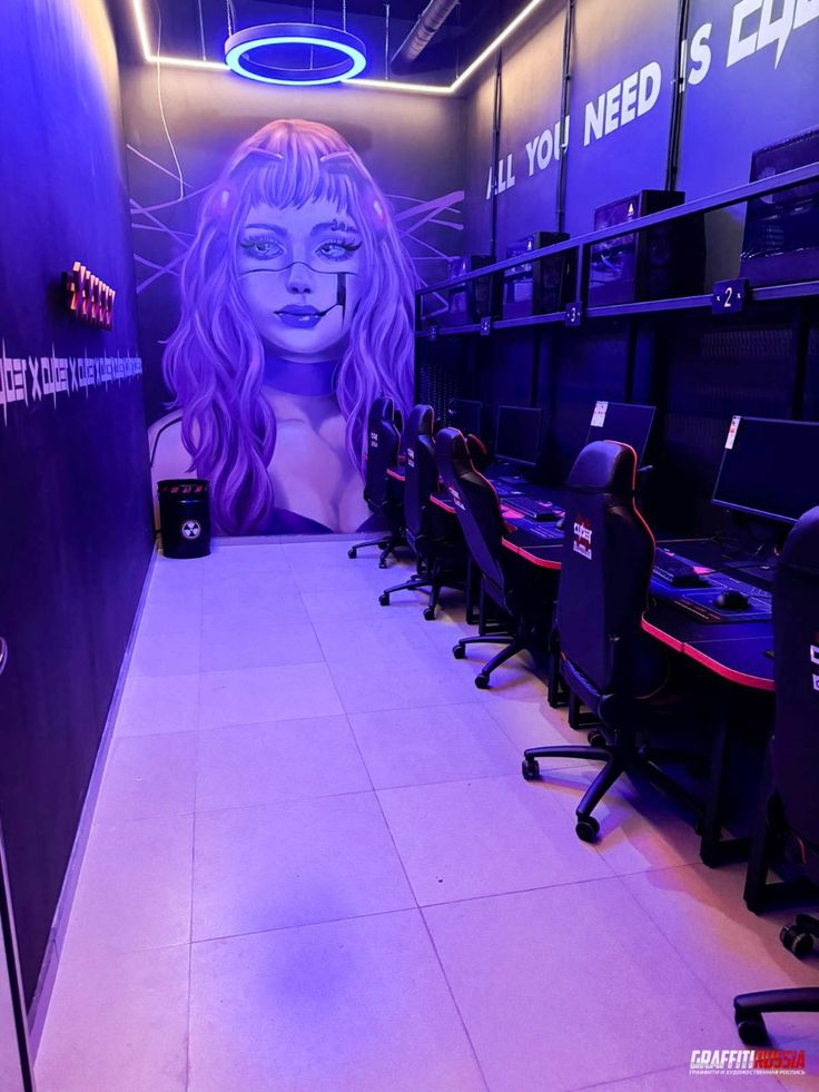 Mẫu vẽ tranh tường phòng game | 8