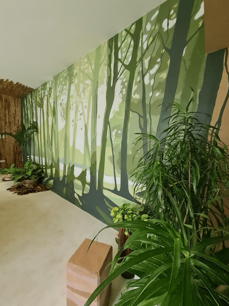 Phong cách vẽ tranh tường pantry | Phong cách thiên nhiên thư giãn | Mẫu 2