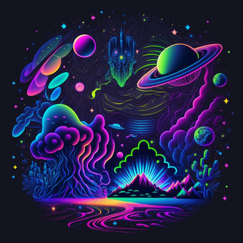 Tranh tường phát sáng tại PHAN CÔNG decor | Mẫu 4