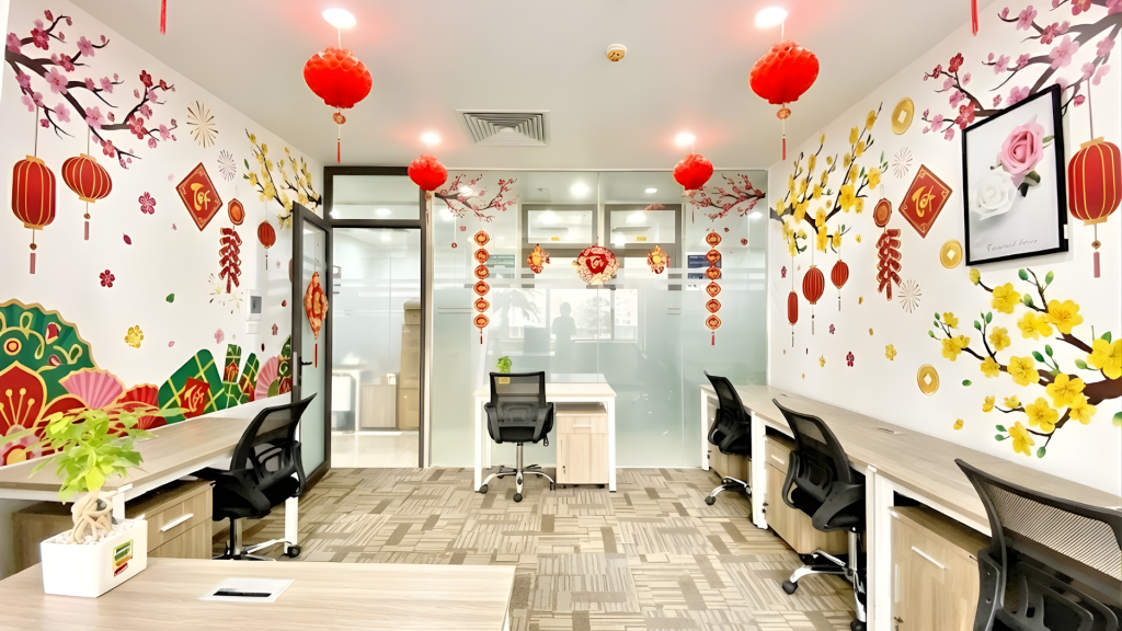 Xu hướng trang trí Tết văn phòng 2026 mới&nbsp;nhất