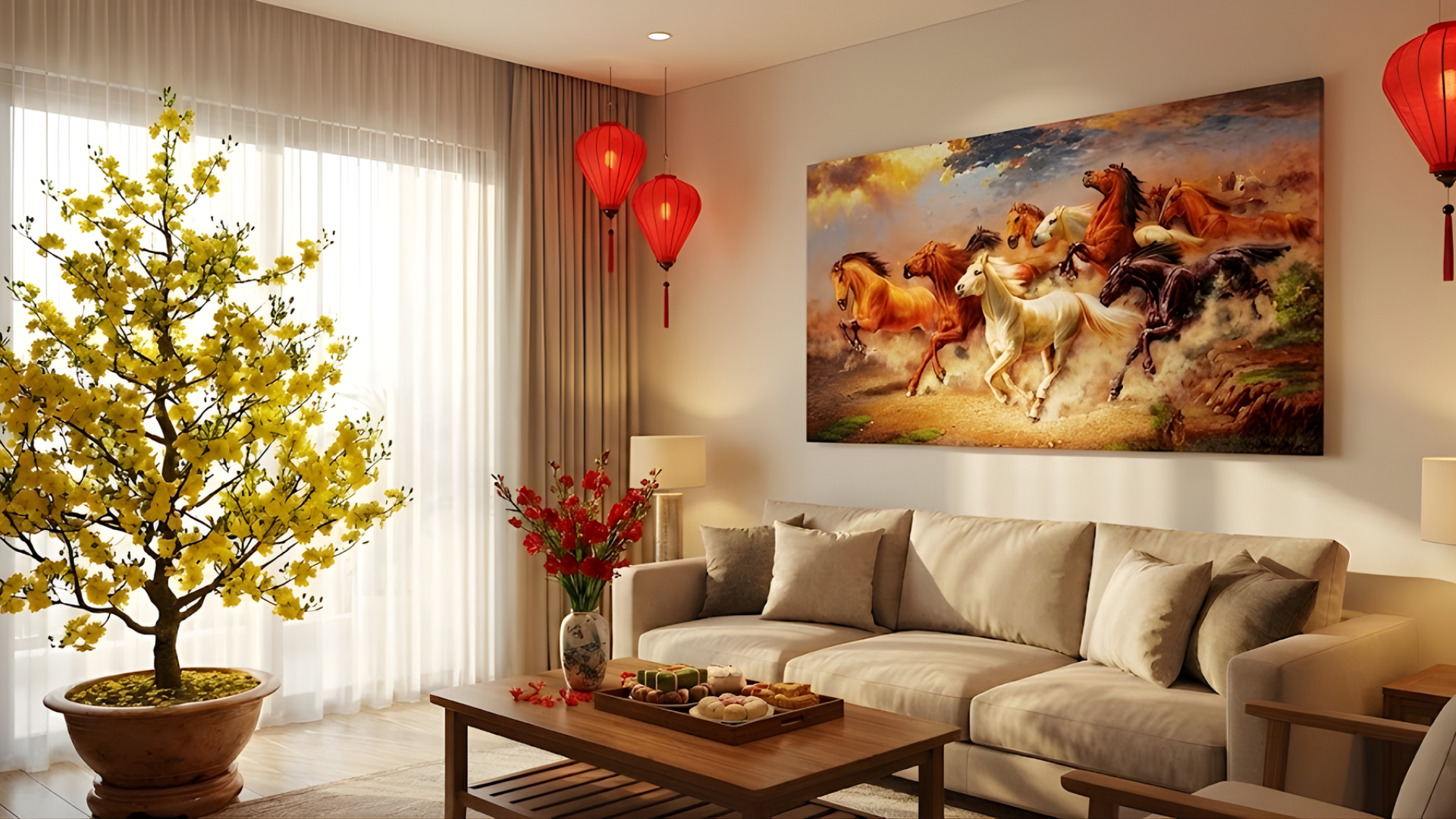 Gợi ý cách trang trí nhà ngày Tết đẹp nhất 2026