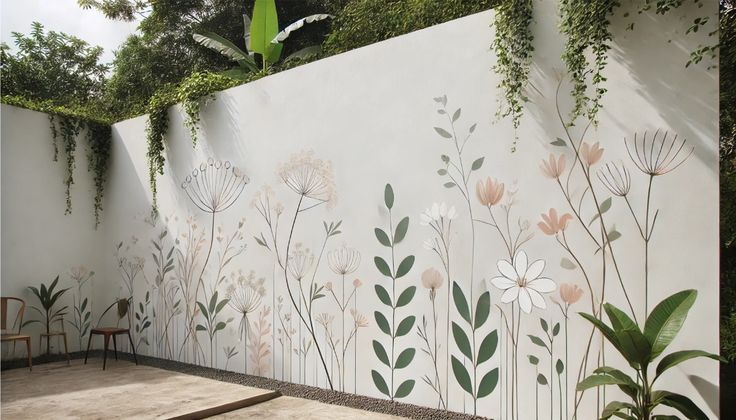 Vẽ tranh tường ngoài trời cho nhà ở | Mẫu 1