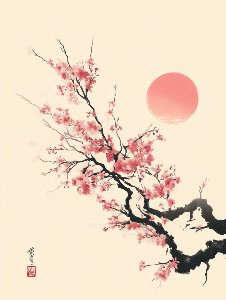 Trang trí phòng khách ngày Tết bằng tranh canvas treo tường | Mẫu 3