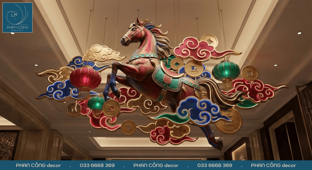 Decor Tết cho quán bar đẹp | Mẫu tranh tường&nbsp;2026