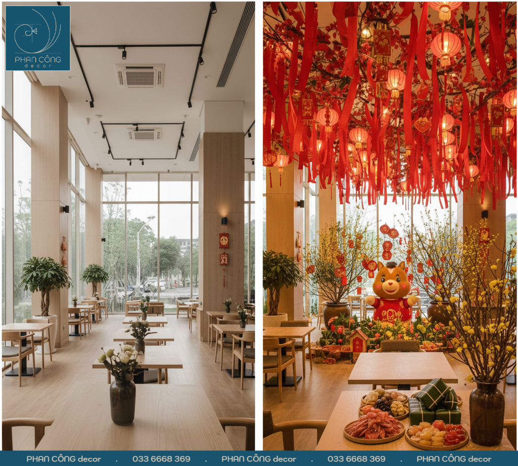 Chi phí trang trí quán Cafe tại PHAN CÔNG decor