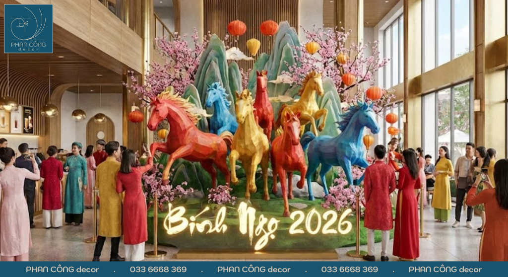 Tại sao việc trang trí Tết quán cafe lại quan trọng?