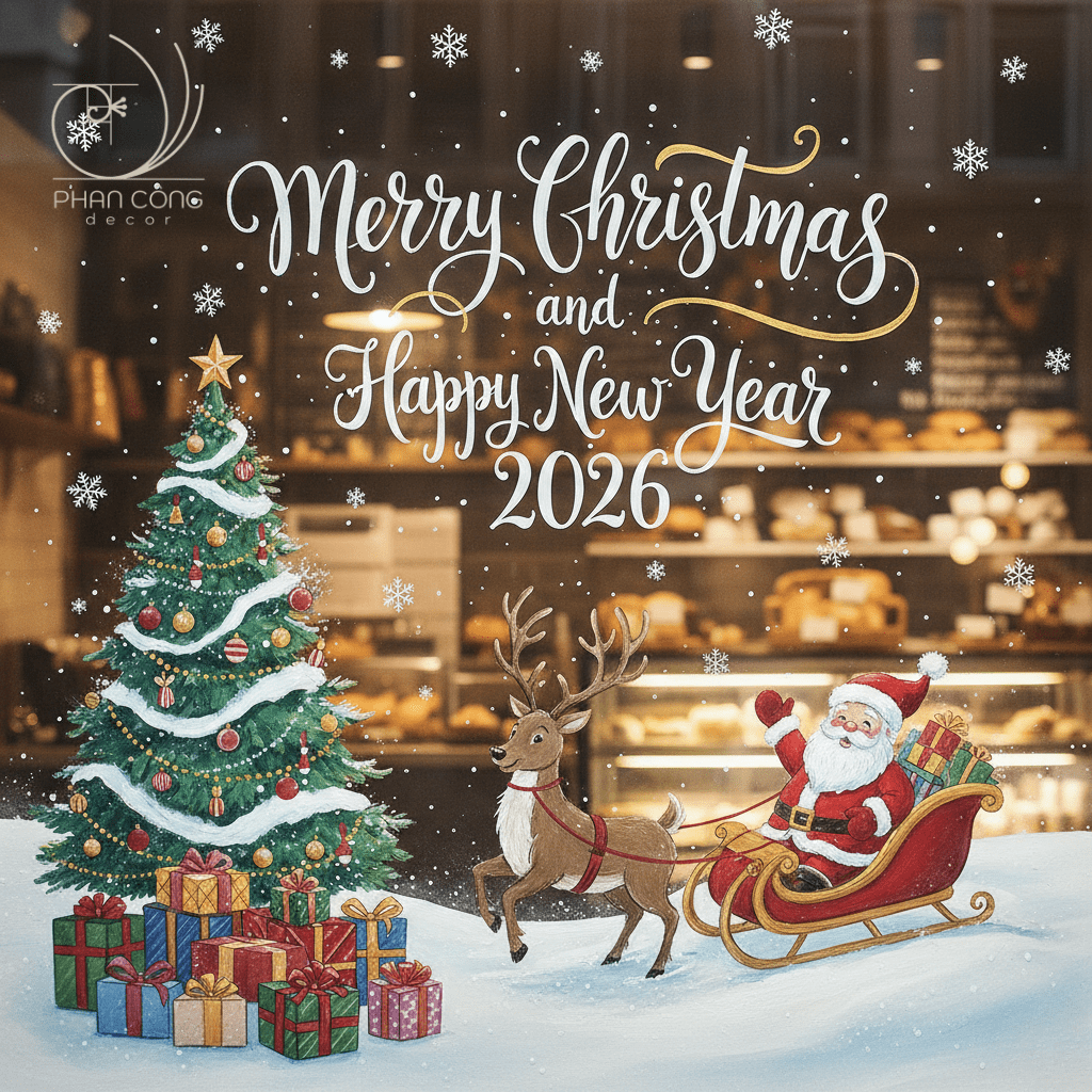 Mẫu vẽ tranh trang trí Noel giáng sinh mới nhất&nbsp;2025