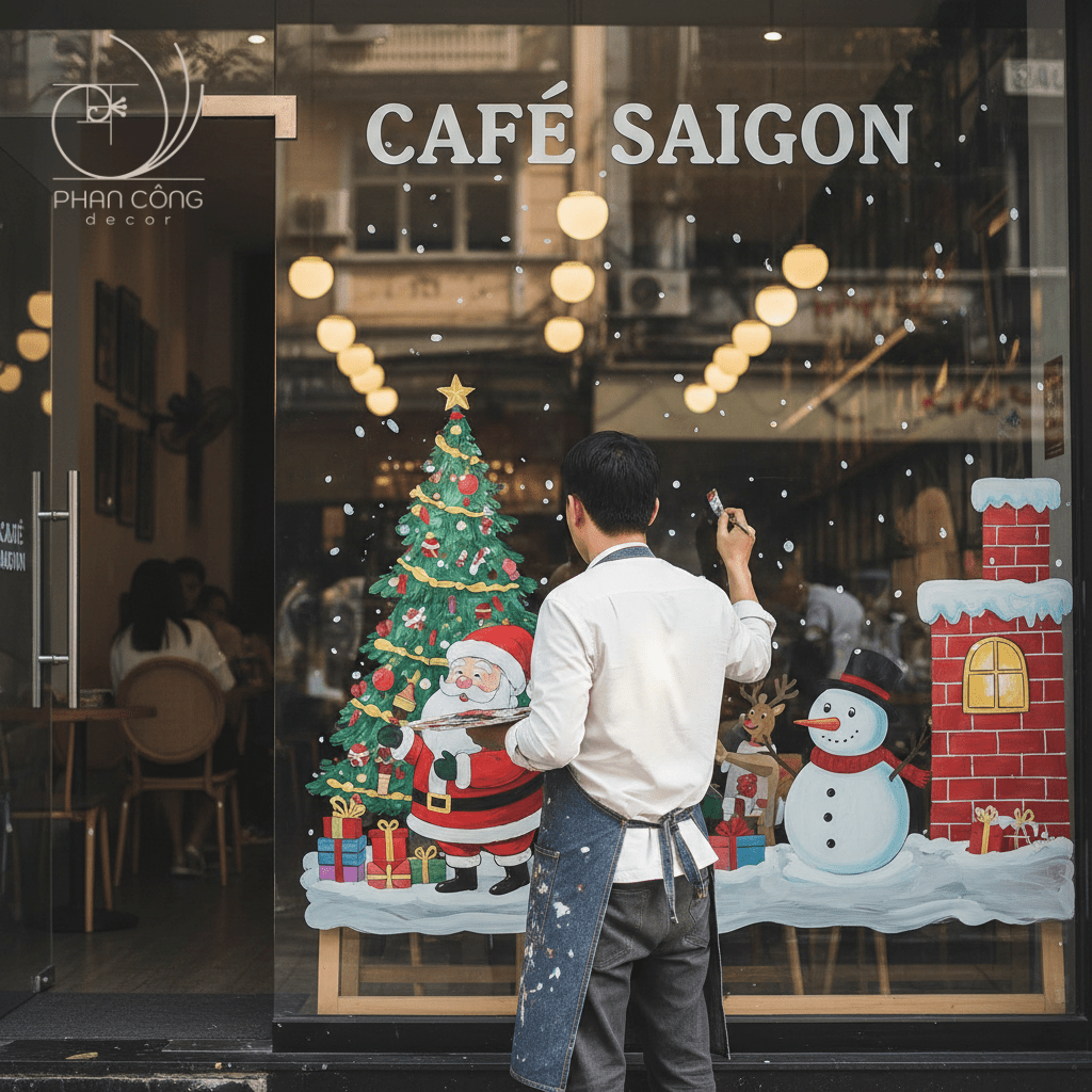 Xu hướng vẽ tranh tranh trí Noel