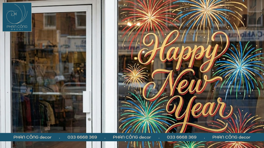 Phong cách vẽ tranh kính pháo hoa tại PHAN CÔNG decor