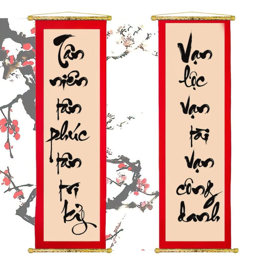 Liễn câu đối tết tại PHAN CÔNG decor