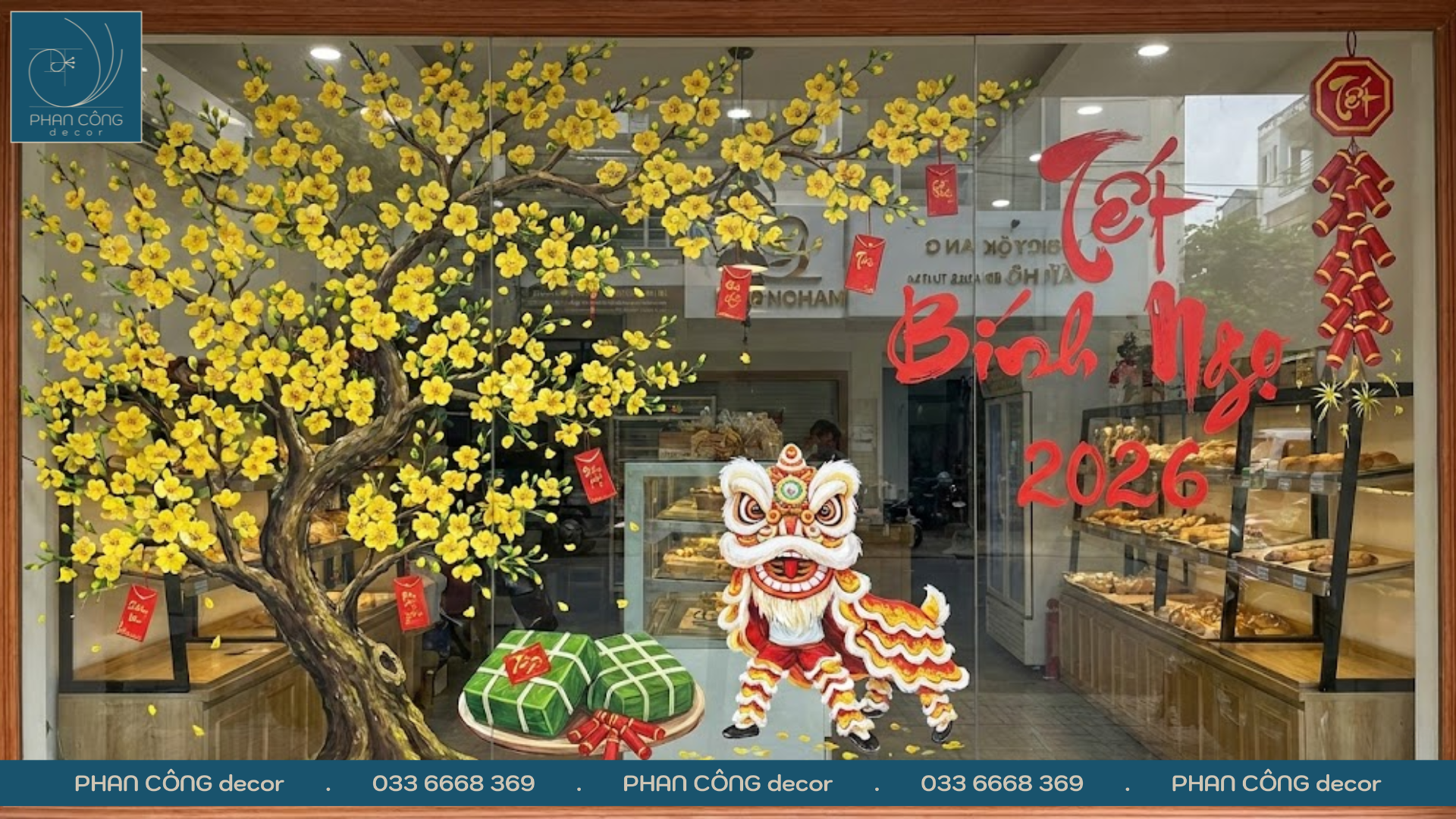 Top 10+ Mẫu Vẽ Tranh Kính Tết 2026 Đẹp & Hút Khách