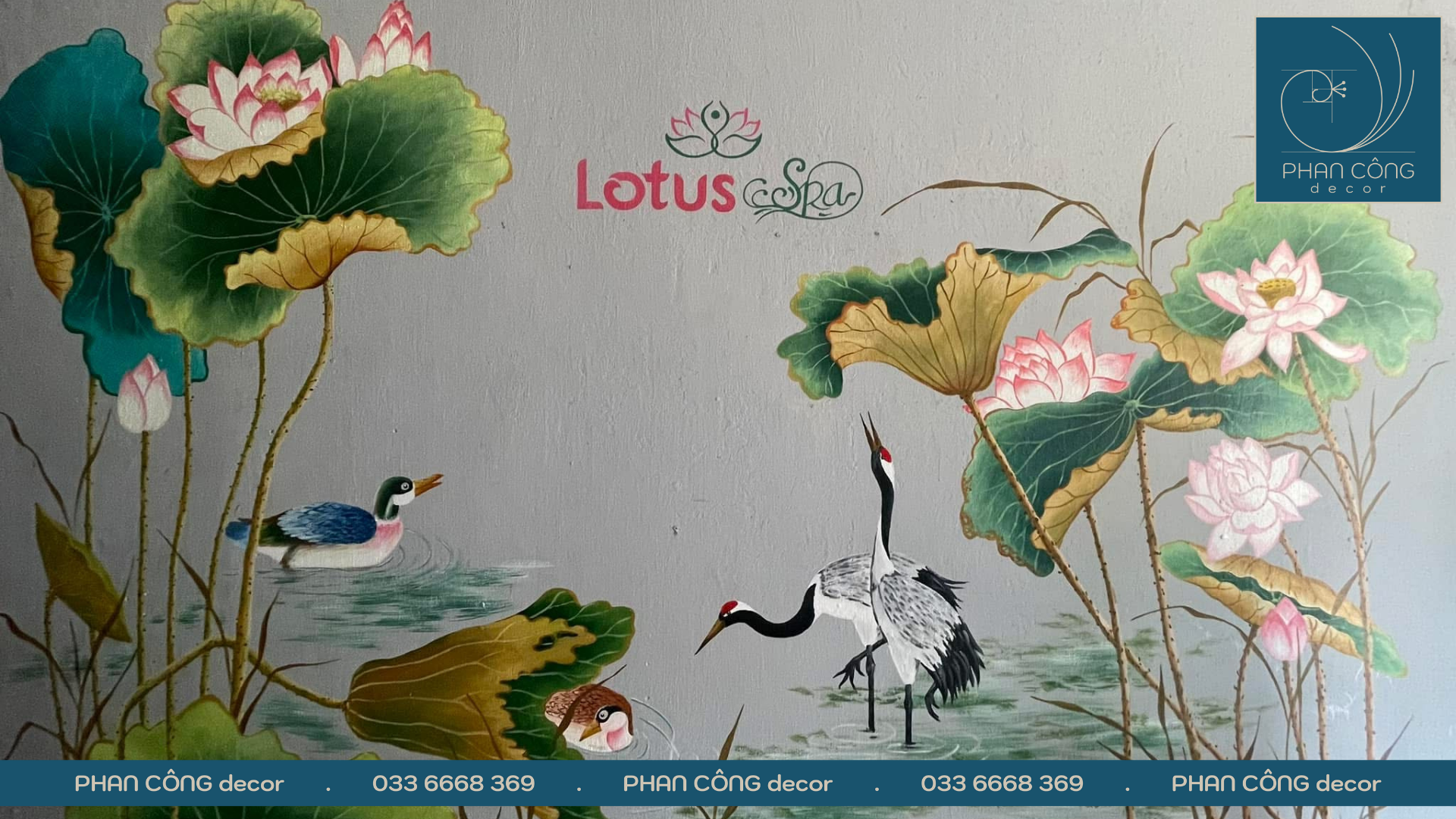 Mẫu vẽ tranh tường spa đẹp mới nhất tại TPHCM