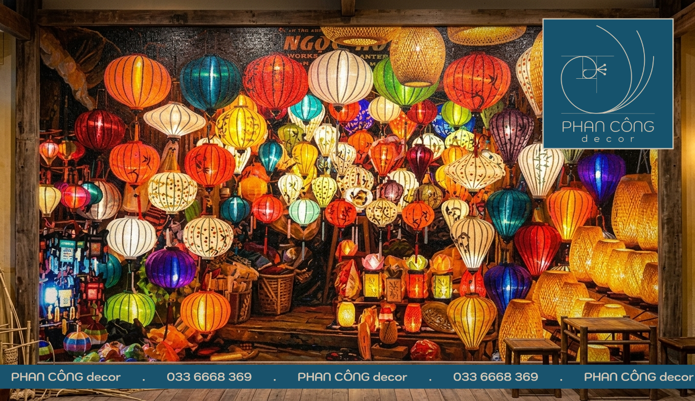 Vẽ tranh tường phố cổ Hội An đơn giản, đẹp và ấn tượng #1